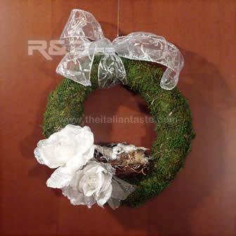 Door decoration with musk wreath