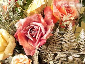 fiori ghiacciati per decorazioni natalizie