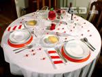 the whole red table for valentine's day