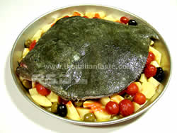 turbot before baking