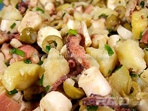 Octopus & vegetable salad