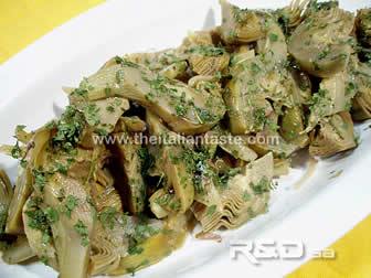 garlic-and-parsley artichokes