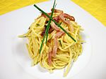 Spaghetti alla chitarra con speck