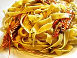 Tagliatelle con gamberoni