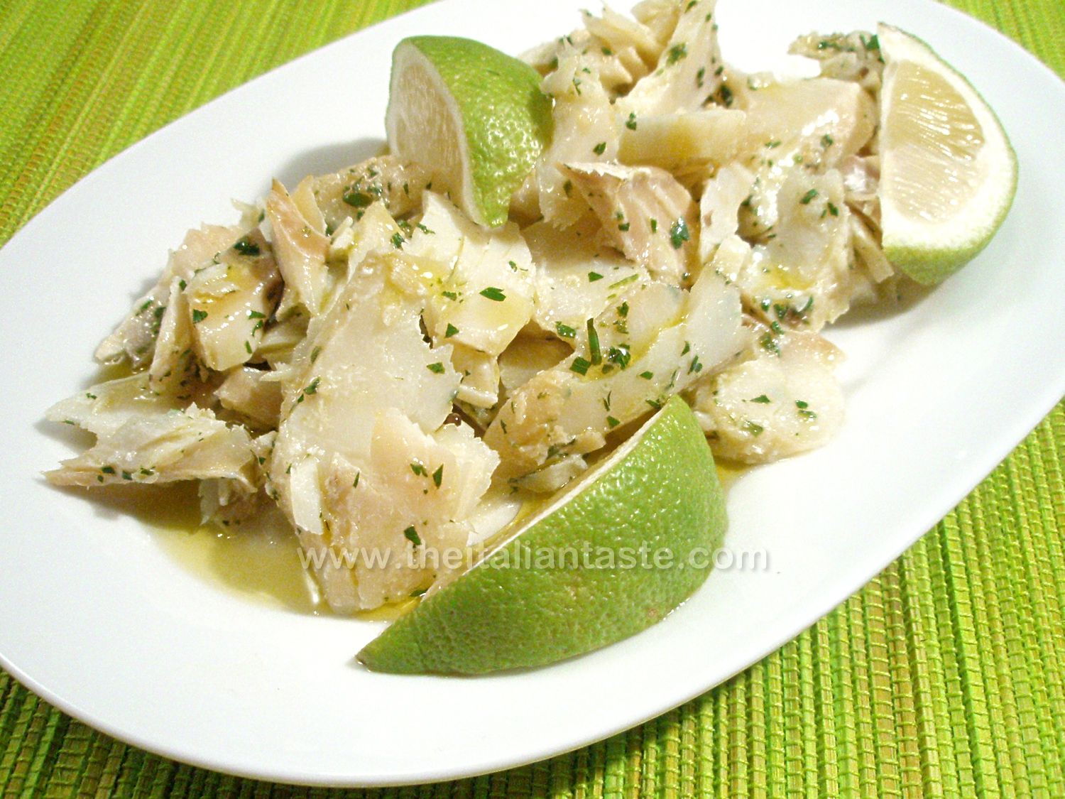 A recipe from Elba island, Stockfish with potato