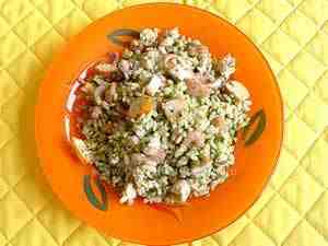 rice salad with fish