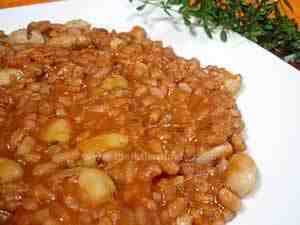 Risotto with borlotti beans