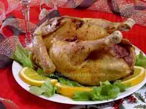 capon stuffed with chestnuts