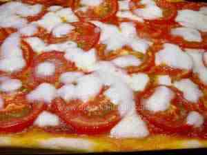 Fresh tomato pizza