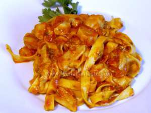 Tagliatelle with wild mushrooms - authentic Italian recipe
