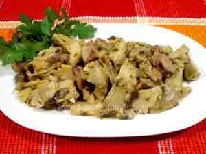 Artichoke-and-chestnut side dish