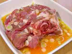 Baked lamb with citrus