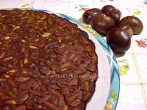 chestnut cake, italian cake according to Tuscan cuisine