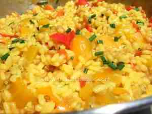 Bell pepper risotto