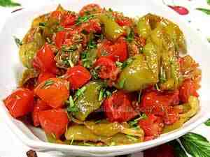 friggitelli with tomatoes