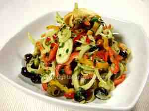 Bell pepper and fennel salad