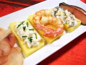 Assorted antipasto platter with fish delicacies