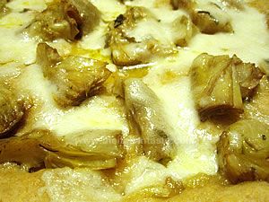 Pizza con carciofi