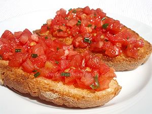 bruschetta con pomodoro