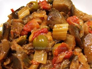 caponata siciliana di melanzane