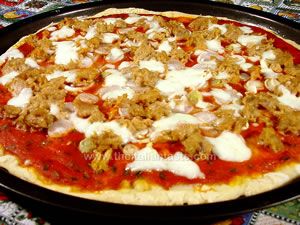 Pizza tonno e cipolle o pugliese