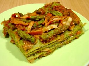 Lasagne asparagi e salmone