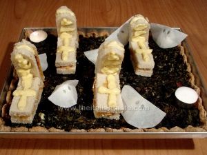 idea per compleanni e feste per bambini: cimitero da mangiare