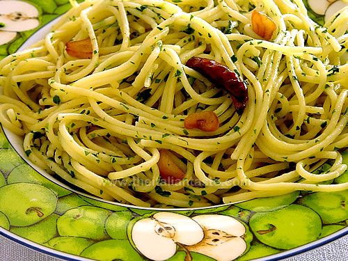 Spaghetti with garlic