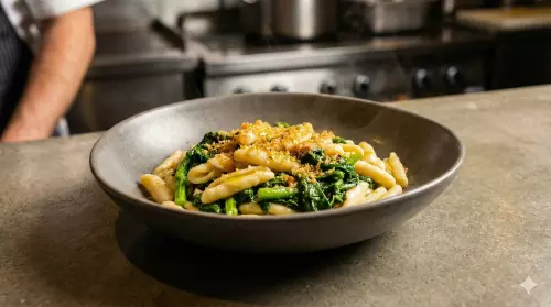 Cavatelli with turnip tops (Apulia and Basilicata)