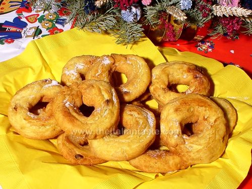 Potato donuts with citron zest