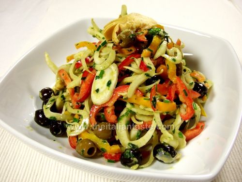 Sweet pepper and fennel salad