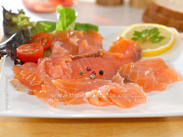 Salmon carpaccio