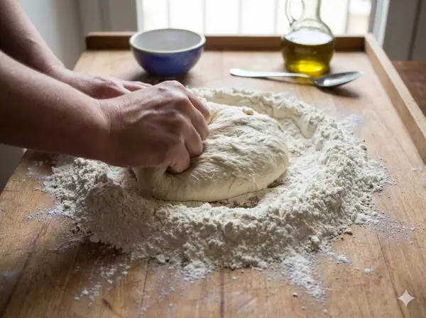 Pizza dough with active dried yeast