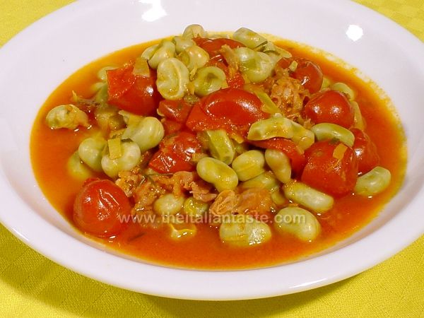 Soup with broad beans