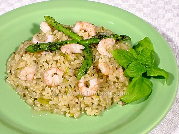 Risotto asparagi e gamberetti