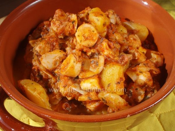 Octopus and chinese cabbage soup