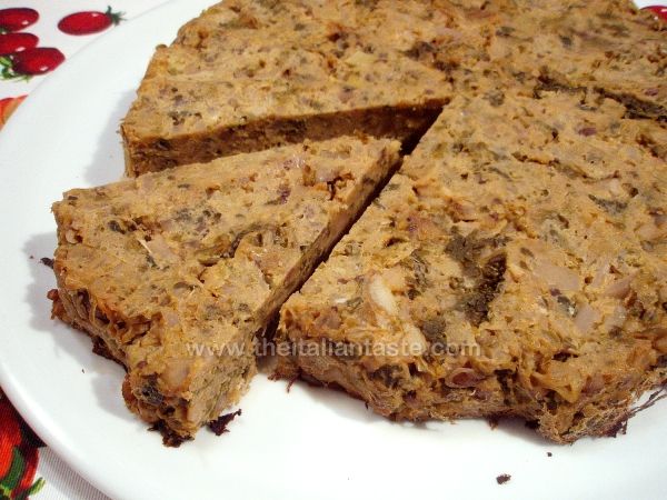 Chestnut and savoy cabbage pie