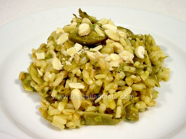 Risotto con carciofi al Cointreau