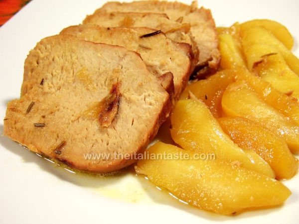 Pork loin with apples recipe