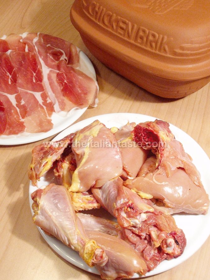 Chicken in the brick